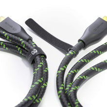 Carica l'immagine nel visualizzatore di Gallery, Conecto 30 Pezzi di Fascette per Cavi in Velcro Riutilizzabili per la Gestione dei Cavi - Nero