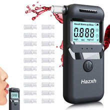 Carica l'immagine nel visualizzatore di Gallery, Hazxh Etilometro Portatile Certificato per Alcol Test, Misuratore di Alcol Professionale Digitale, Sensore Semiconduttore, Display LCDigitale, Misurazione Rapida e Accurata, con 20 Beccucci