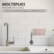Carica l'immagine nel visualizzatore di Gallery, LIEBHEIM Porta Asciugamani Bagno Adesivo - Appendi Asciugamani Bagno