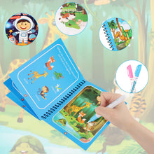 Carica l&#39;immagine nel visualizzatore di Gallery, Libro di Pittura con 4 Penne ad Acqua, per Bambini, 4 Pezzi, Giocattolo Magico da Colorare, Regalo per Ragazzi, Bambini Dai 3 Anni+