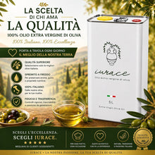 Carica l'immagine nel visualizzatore di Gallery, Iurace Olio Extravergine di Oliva Calabria, estratto a freddo, 5 Litri