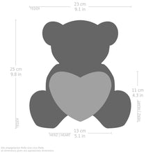 Carica l'immagine nel visualizzatore di Gallery, BRUBAKER Orsacchiotto orso di peluche con scritta