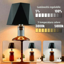 Carica l'immagine nel visualizzatore di Gallery, Lampada per Bottiglia Attacco Led Ricaricabile, Lampada per Collo di Bottiglia Batteria USB Senza Fili, luce per bottigl