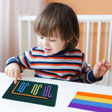 Carica l'immagine nel visualizzatore di Gallery, Sensory Activity Board Tavola da Attività Sensoriale Scheda di Attività Sensoriale Giocattolo Calmante in Silicone per S