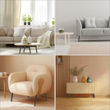 Carica l'immagine nel visualizzatore di Gallery, QWORK® Set di 4 Gambe per Tavolo in Metallo 30 cm - Gambe per Mobili a Cono Inclinato con cuscinetti in gomma antiscivol
