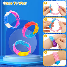 Carica l'immagine nel visualizzatore di Gallery, Coicok 30 Pezzi Regolabile Bracciale in Silicone, Gadget Compleanno Bambini, Regalini Fine Festa Compleanno, Giocattoli 