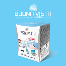 Carica l'immagine nel visualizzatore di Gallery, Buona Vista - Salviette Pulizia Occhiali - Con Formula Igienizzante - Speciale Materiale Antigraffio - Monouso - Formato