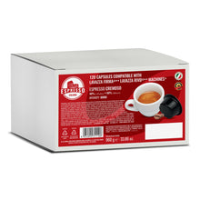 Carica l'immagine nel visualizzatore di Gallery, Espresso Italiano 120 Capsule Caffè Compatibile con Lavazza Firma (120 unità (Confezione da 1), Crema)
