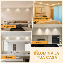 Carica l'immagine nel visualizzatore di Gallery, 3CCT Faretti LED da Incasso per Cartongesso 230V Dimmerabile 68mm 5.5W IP44 Faretto Incasso Ultra Piatti Faretti LED Sof