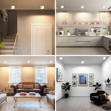 Carica l'immagine nel visualizzatore di Gallery, KYOTECH Faretti da Soffitto Dimmerabili, 2700K/4000K/6500K Faretti da Superficie Interno Ø95x55mm Bianchi, Incluso Modul