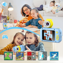 Carica l'immagine nel visualizzatore di Gallery, Macchina Fotografica Bambini, ARNSSIEN Fotocamera Bambini,180 °Flip Len, Fotocamera digitale con schermo IPS da 2,4 pollici,Regalo Bambino e Bambina 3 4 5 6 7 8 9 10 anni,Regalo di Compleanno/Natale