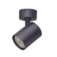 Carica l'immagine nel visualizzatore di Gallery, Oktaplex Bora faretto da soffitto 1 fiamma GU10 LED spot bar 230V orientabile spot a parete nero
