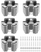 Carica l'immagine nel visualizzatore di Gallery, QWORK® 5 Pezzi Portascope Da Muro Appendibile, Supporto Parete per Scopa, Appendiscope Da Muro, Adatto Per Cucina, Garag