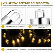 Carica l'immagine nel visualizzatore di Gallery, HOSPAOP 40 mini luci a LED per palloncini, impermeabili, illuminazione per lanterne di carta, lanterne di carta, matrimo
