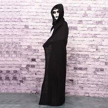 Carica l'immagine nel visualizzatore di Gallery, Zeayebsr 1pc Costume da strega con cappuccio nero di Halloween, travestimento da strega, accessori cosplay per adulti e bambini per riunioni di famiglia