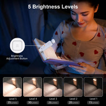 Carica l'immagine nel visualizzatore di Gallery, Gritin 7 LED Luce per Lettura Libri a Letto con Clip Ricaricabile