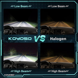 KOYOSO Lampadine H7 LED 110W 19000 LM 6500K Bianco Per 12V Auto