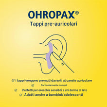 Carica l'immagine nel visualizzatore di Gallery, OHROPAX Tappi per le orecchie Classic – Tappi per le orecchie per la protezione da rumore, umidità e vento, realizzati i
