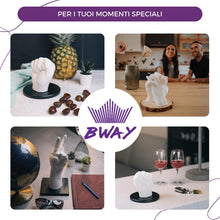 Carica l'immagine nel visualizzatore di Gallery, BWAY Calco Mani Coppia - Regali Natale Originali - Calco Mani con Gesso per Stampi e Alginato - Idee Regalo per Coppie, Fidanzati e Famiglie - Regalo per San Valentino e Anniversari