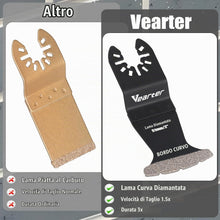 Carica l'immagine nel visualizzatore di Gallery, Lame per sega multiutensile Vearter da 5 pezzi, denti per utensili oscillanti diamantati, bordo curvo, accessori per ute