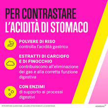 Carica l'immagine nel visualizzatore di Gallery, BIOCHETASI Acidità, Integratore Alimentare per Aiuto contro Pesantezza, Gonfiore e Acidità di Stomaco, Senza Glutine e L