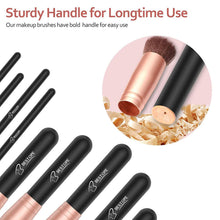 Carica l'immagine nel visualizzatore di Gallery, BESTOPE Set di 16 Pennelli per il Make-up Professionali per il Trucco, Eyeliner, Ombretto, Sopracciglia, Fondotinta Liquido, Oro Rosa