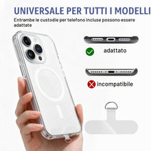 Carica l'immagine nel visualizzatore di Gallery, Toppa per Cordino Cellulare Universal,8pcs Linguetta Telefonolinguetta Di Fissaggio Per Cordino Catena Per Cellulare, Ad