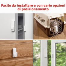 Carica l'immagine nel visualizzatore di Gallery, SwitchBot - Sensore di contatto intelligente per allarme di porte e finestre, wireless, per la sicurezza domestica, comp