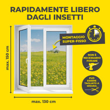 Carica l'immagine nel visualizzatore di Gallery, EASYmaxx Zanzariera per finestre con Magic Click | Tagliata individualmente su misura per tutte le finestre fino a 150 x