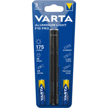Carica l'immagine nel visualizzatore di Gallery, VARTA Torcia LED, alluminio Light F10 Pro, 3 modalità di luce, Nero