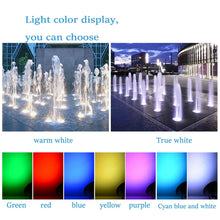 Carica l'immagine nel visualizzatore di Gallery, LGJEGD LED Anello fontana luce RGB colorato colore che cambia IP68 12-24v impermeabile 6W paesaggio luce con controllo