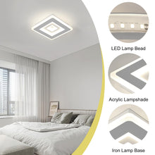 Carica l'immagine nel visualizzatore di Gallery, Plafoniera LED Soffitto 20CM Quadrato 28W 3150LM Luce Neutra 4500K