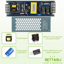 Carica l'immagine nel visualizzatore di Gallery, 24 V DC 150 W LED Alimentatore Trasformatore per Strisce e Luci LED