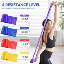 Carica l'immagine nel visualizzatore di Gallery, Fokky Elastici Fitness[Set di 4], 1.5M/1.8M Elastico Palestra
