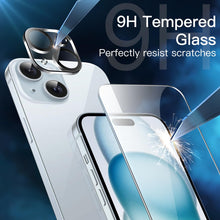Carica l'immagine nel visualizzatore di Gallery, JETech Cover 5 in 1 per iPhone 15, Anti-Ingiallimento, Trasparente