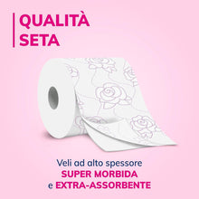 Carica l'immagine nel visualizzatore di Gallery, Foxy Seta | Carta igienica 200 strappi x 48 rotoli, 2 veli elevato spessore | Confezione riciclabile prodotta con plastica riciclata