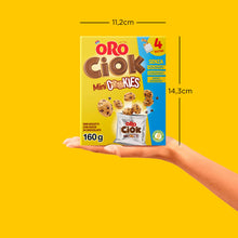 Carica l'immagine nel visualizzatore di Gallery, Oro Ciok Mini Cookies, Mini Biscotto Cookies Ripieno di Gocce di Cioccolato al Latte, Merenda Semplice e Golosa, Fonte N