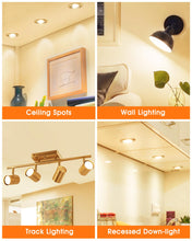 Carica l'immagine nel visualizzatore di Gallery, Lampadine LED GU10, 5W Equivalenti a 50W Lampadina, Luce Bianca Calda 3000K