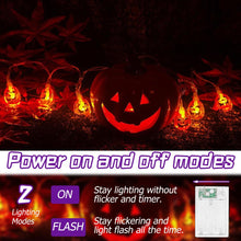 Carica l'immagine nel visualizzatore di Gallery, Halloween Mini luci LED zucca, luce a LED luce bianca calda, per lanterne di carta, Halloween, Natale, feste, compleanni