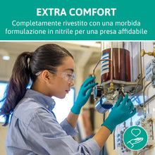 Carica l'immagine nel visualizzatore di Gallery, Ansell TouchNTuff 92-600 Guanti Monouso in Nitrile, Senza Polvere, Alta Resistenza Chimica e Meccanica, Protezione degli
