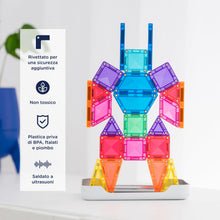 Carica l'immagine nel visualizzatore di Gallery, CONNETIX Piastrelle Magnetiche Travel Mini Pack, 32 Pezzi