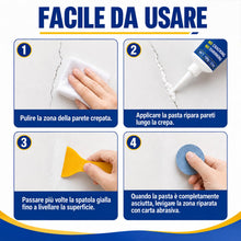 Carica l'immagine nel visualizzatore di Gallery, Kit Stucco Per Muro Bianco Pronto, Stucco Veloce In Tubetto Impermeabile con Raschietto, Riparatore Muro Ad Asciugatura 