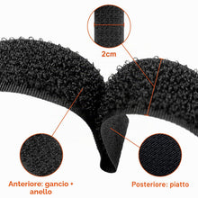 Carica l'immagine nel visualizzatore di Gallery, Newaner 10M fascette fermacavo con 50 fibbie, fermacavi riutilizzabili 2 cm larghezza, lunghezza di taglio libera fascet