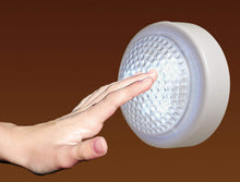 Carica l'immagine nel visualizzatore di Gallery, VELAMP IL05LED Push Light Tondo, 3 LED, Bianco