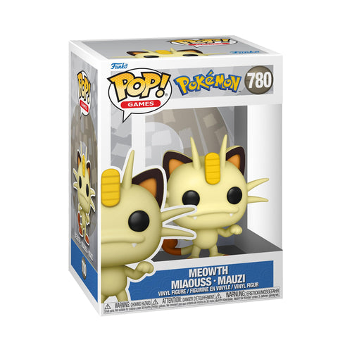 Funko Pop! Games: Pokemon - Meowth - Figura in Vinile da Collezione - Idea Regalo - Merchandising Ufficiale - Giocattoli per Bambini e Adulti - Video Games Fans - Figura per i Collezionisti