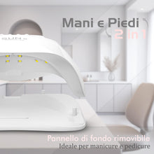 Carica l'immagine nel visualizzatore di Gallery, Lampada led unghie UV professionale 36 LED con 5 Timer da 48W / 54W. Fornetto ideale per manicure e pedicure con sensore