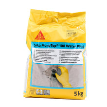 Carica l'immagine nel visualizzatore di Gallery, SIKA - Malta a presa istantanea - Sika Monotop 108 WaterPlug - Grigio - 5kg