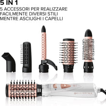 Carica l'immagine nel visualizzatore di Gallery, Bellissima Imetec GH18 1100 – Spazzola ad aria calda 5 in 1