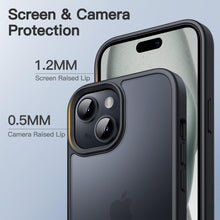 Carica l'immagine nel visualizzatore di Gallery, JETech Cover Opaca per iPhone 15, Nero