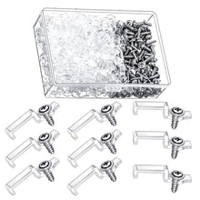 Carica l'immagine nel visualizzatore di Gallery, HUAZIZ 150 Pezzi Clip Strisce LED Clip di Fissaggio del Silicone Clip di Fissaggio con Viti Fissaggio Strisce per LED 10